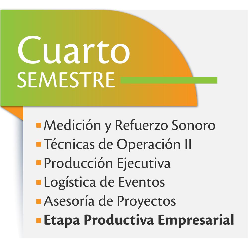 Técnico Laboral en Producción Técnica para Espectáculos en Vivo 4 semestre 