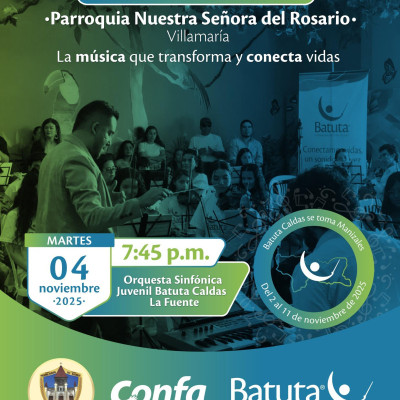 Villamaría vibra con la sinfónica juvenil en esta Toma de Ciudad