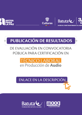 TÉCNICO LABORAL EN PRODUCCIÓN DE AUDIO