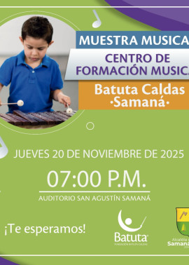 Clausura del programa de Batuta Caldas en Samaná