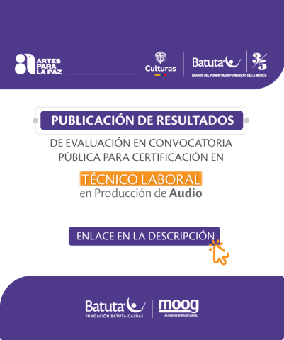 TÉCNICO LABORAL EN PRODUCCIÓN DE AUDIO