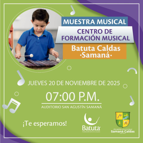 Clausura del programa de Batuta Caldas en Samaná